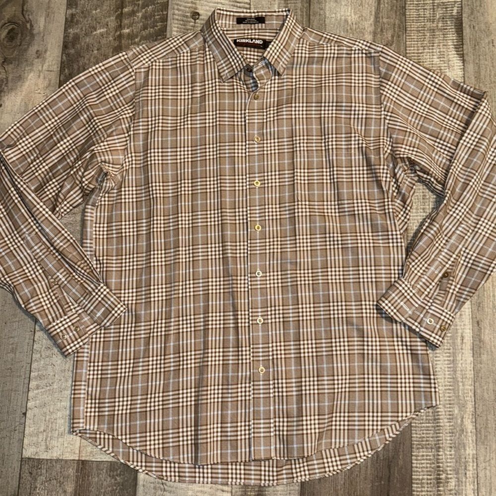 KIRKLAND Signature men's Ling‎ Sleeve  Shirt-size XXL